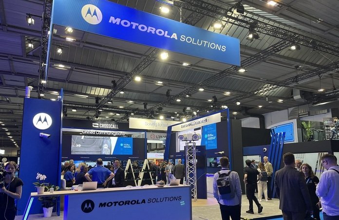 Motorola Solutions displaying AI-powered public safety tools at conference